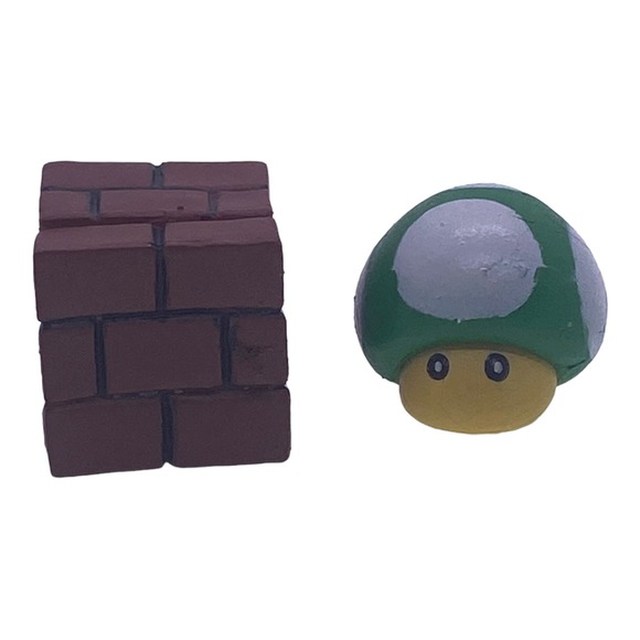 NWOT Super Mario Mini Figure Playset Bullet Brick Mushroom Goomba & More - Picture 4 of 8